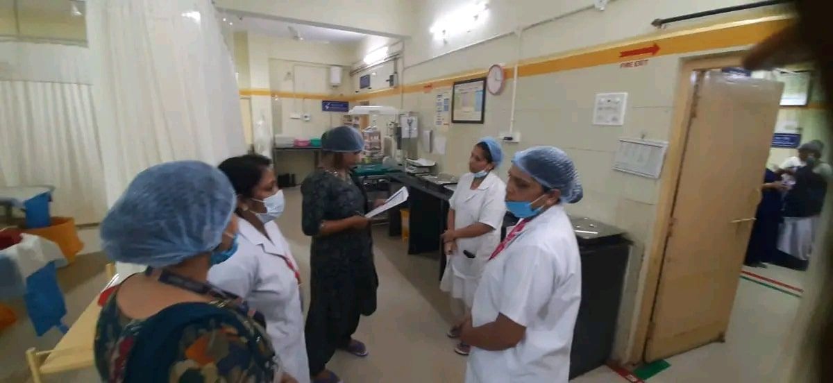 District Hospital : नर्मदापुरम जिला अस्पताल का लक्ष्य टीम द्वारा निरीक्षण